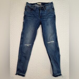 Madewell 9" High Rise Skinny Women's 30 Medium Wash Blue Stretch Denim Jeans